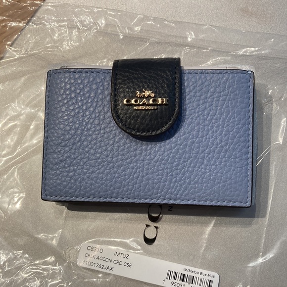 👜NWT COACH accordion card case/wallet in colorblock👜 - Picture 4 of 6